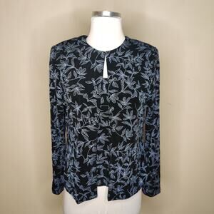 Xscape Joanna Chen Jacket Tank Set Floral Shimmery